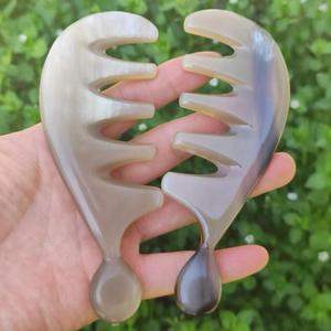Peigne en corne de buffle naturelle écologique fait à la main, antistatique, peigne de poche pour cheveux, usage domestique, logo personnalisé, style moderne HASAN CRAFT - Product Image 5
