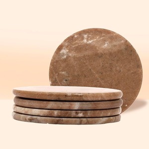 Sous-verres en marbre de qualité supérieure avec logo et design personnalisé pour les événements de mariage et les restaurants, disponibles à bon prix - Product Image 5
