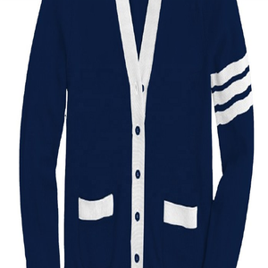 Pull cardigan tricoté à manches longues College University - Product Image 5