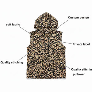 Custom Design Women Sleeveless Pullover Hoodie With Drawstring Hooded Eco Friendly Women Sleeveless Hoodie For Gym & Casual Wear - Product Image 6