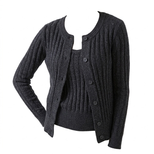 Pull-over zippé personnalisé pour femme, col haut, tricoté, cardigan d'hiver, streetwear, fabricant en gros pour marques privées - Product Image 2