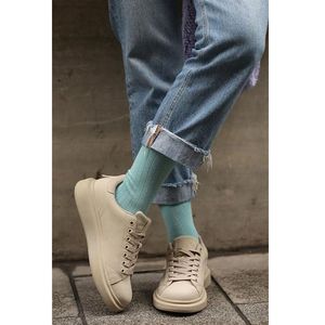 Mid-Calf Length Casual Cotton Crew Socks for Women 3 Pairs Soft and Breathable Sports Socks - Product Image 3