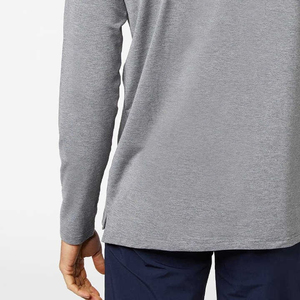 เสื้อยืดแขนสั้นผู้ชาย ผ้าฝ้าย 100% สวมใส่สบาย เหมาะสำหรับออกกำลังกาย เนื้อผ้านุ่ม ระบายอากาศได้ดี แห้งเร็ว มีโลโก้ด้านหน้า รับผลิตแบบ OEM ปี 2025 - Product Image 4
