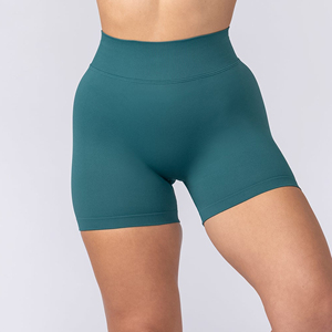 Shorts de sport cationiques sans couture pour femmes, taille haute, pour la course, l'entraînement, le fitness et le yoga, collection été - Product Image 1