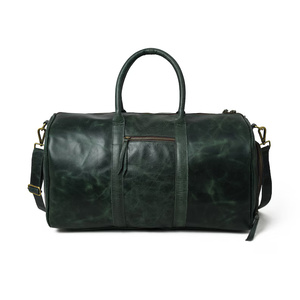 Genuine <b>Leather</b> <b>Men</b> Travel <b>Bag</b> Sports Gym <b>Bag</b> Large-Capacity Weekend Overnight Luggage Travel <b>Duffle</b> <b>Bag</b> for <b>Men</b> - Product Image 2