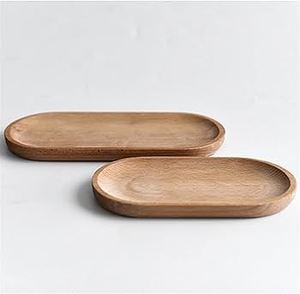 Plateau de service rectangulaire en bois de manguier naturel 12x8 pouces, fait main, non fini - Product Image 3