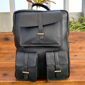 Wholesale High Quality Genuine Cowhide Leather Business Large Capacity Easy Carry School <b>Computer</b> Laptop Backpacks <b>Bags</b> for Men - Product Image 3