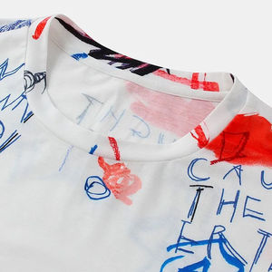 T-shirt de sport pour homme à manches courtes avec logo imprimé, design supérieur, t-shirts professionnels pour homme à col rond, tissu en coton personnalisé - Product Image 6