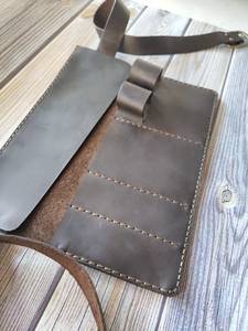 Custom Genuine Leather Barber Scissors Pouch Manufacturer OEM ODM Hair Salon <b>Tool</b> <b>Case</b> For Global Wholesalers LBSP-0008C - Product Image 4