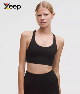 เสื้อชั้นในกีฬาโยคะคุณภาพสูงสำหรับผู้หญิง XEEP รุ่น XC-SB-189 แบบเรียบง่าย ระบายอากาศได้ดี สายปรับได้ แผ่นรองถอดออกได้ รองรับได้ดีเยี่ยม แห้งเร็ว - Product Image 1