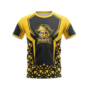 Camiseta sin mangas sublimada con diseño de animales en negro y amarillo, unisex, que absorbe la humedad, para baloncesto de invierno, personalizada, con cuello en V - Product Image 1