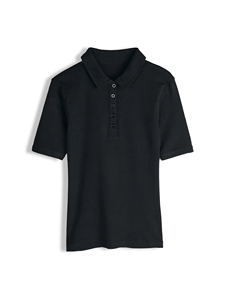 Camiseta Polo Negra Ajustada de Manga Corta para Mujer, Estilo Casual Grunge, Moda Urbana, Venta al Por Mayor, Camisetas Polo con Logotipo Personalizado para Mujer - Product Image 4