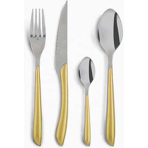 Amazing Modern High Quality Stainless Steel Unique Twist Handle Design Luxury Flatware Set for Restaurant Wedding Home Hotel - Product Image 1