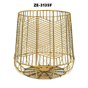 Modern Handmade Basket Organizer for Decorative Household UseBasket Designer Iron Disposable Box with Cotton Liner Eco-Friendly - Product Image 1