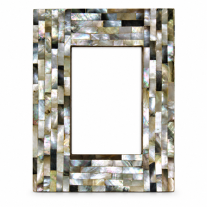 Marco de Fotos con Incrustaciones de Mosaico Marrón y Azulejos Cuadrados Texturizados, Decoración para el Hogar, Proveedor Mayorista para Minoristas - Product Image 2