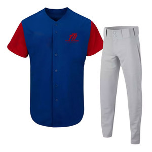 Uniforme de Béisbol Deportivo y Cómodo para Hombre, Servicio OEM, Personalizable, Material Transpirable de Secado Rápido, Conjunto de Pantalones Cortos de Jersey Flexible - Product Image 1