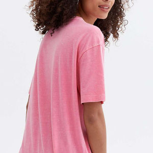 Camiseta de mujer con lavado ácido, estilo retro, de algodón lavado, con estampado gráfico, transpirable, deportiva, de manga larga, para mujer y hombre - Product Image 5