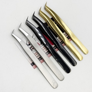 Pince à cils pour extensions de cils volume 65 degrés en acier inoxydable durable avec revêtement plasma et marque privée - Product Image 4