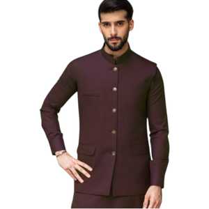 Chaleco de boda bordado para hombre, sofisticado chaleco pakistaní, ropa formal étnica, para ocasiones festivas, tallas y colores personalizados - Product Image 1