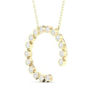 Colgante con Inicial de Letra C de Diamante Cultivado en Laboratorio al por Mayor con Piedras de Corte Redondo en Oro de 10K, 14K, 18K y Plata 925, 935, Joyería Personalizada - Product Image 4