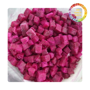 Ingrediente para Bebidas, Fruta del Dragón Congelada IQF, Fruta del Dragón Roja y Blanca en Cubos, Fruta Tropical en Cubos, Suministro a Granel - Product Image 2