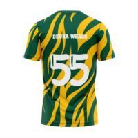 Kaos Pemanasan Tim Anak Cepat Kering dengan Cetak Sublimasi Kustom 100% Poliester untuk Remaja, Kaos Tembak Lacrosse Grosir OEM MOQ Rendah