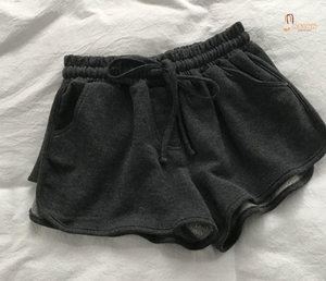 Short de sport gris respirant à taille haute pour femmes, coupe régulière, pour la course, noir, décontracté, pour la maison, nouvelle collection été 2021 - Product Image 1