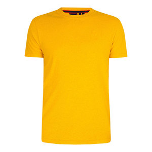 T-shirt jaune personnalisé pour homme |   Chemise à manches courtes en moutarde de qualité supérieure |   Haut à col rond streetwear |   Entraînement en salle de sport en gros |   100% 200g Blanc - Product Image 6