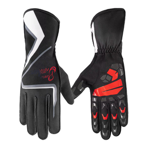 Gants de course Band Brothers, entièrement en PU, antidérapants, pour la conduite en extérieur, unisexes, impression par transfert thermique, fermeture à cordon - Product Image 2