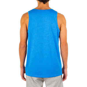 เสื้อกล้ามผู้ชายสีน้ำเงินล้วน ทรงหลวม ผ้าฝ้าย 100% คอกลม แห้งเร็ว เป็นมิตรกับสิ่งแวดล้อม เหมาะสำหรับออกกำลังกาย ขายส่ง - Product Image 3