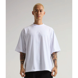เสื้อยืดคอตตอน 100% ทรงหลวม ไหล่ตก ย้อมสีแบบพิเศษ สำหรับผู้ใหญ่ ดีไซน์ใหม่ ระบายอากาศได้ดี สไตล์สมาร์ทแคชชวล - Product Image 1