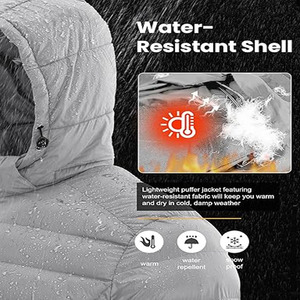 Veste matelassée épaisse à capuche imperméable de haute qualité pour homme et femme, idéale pour l'hiver et les vêtements de rue - Product Image 6