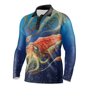 Camiseta de Pesca Personalizada para Hombre, Corte Ajustado, Elegante, Transpirable, Protección UPF 50, Polo de Pesca de Alta Calidad, Servicio OEM - Product Image 3