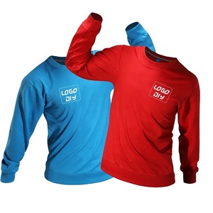 เสื้อสเวตเชิ้ตคอกลมขายดีสำหรับผู้ชาย แห้งเร็ว เป็นมิตรกับสิ่งแวดล้อม MOQ ต่ำ รับสกรีนโลโก้ สีสันโดดเด่น ผ้าโพลีเอสเตอร์ผสมคอตตอน - Product Image 5
