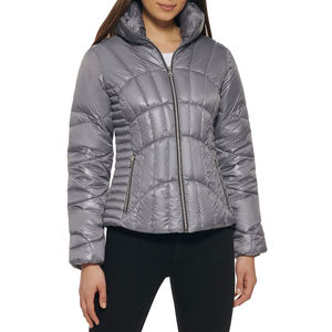 Precios de Fábrica OEM: Chaqueta Acolchada con Capucha de Lona Estampada Personalizada para Mujer, con Logotipo Frontal, Abrigo Casual Transpirable para Invierno - Product Image 1