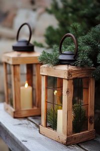 <b>Set</b> Of 3 White Customized Handmade Wooden Candle <b>Lantern</b> With Rope Candle Holder For Event & Home Decor - Product Image 5