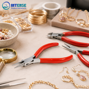 Pince à bec rond professionnel de précision pour la fabrication de bijoux avec logo personnalisé, outil manuel pour la mise en forme de fils et la perlage, vente en gros - Product Image 5