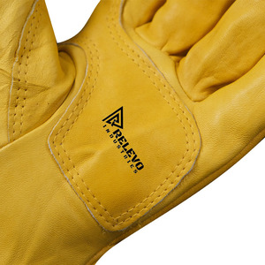 Gants de sécurité industriels en cuir de mouton pleine fleur, résistants, à double paume, ignifuges et anti-coupure, pour OEM - Product Image 5