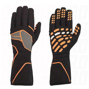 Guantes de Carreras de Cuero Personalizados de Alto Rendimiento, Guantes Deportivos para Go Kart, Antideslizantes, Transpirables, Compatibles con Pantalla Táctil, Estampados - Product Image 4