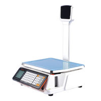 Balance d'étiquetage à code-barres haute précision 10g RONGTA RLS1515/RLS1530 30kg avec double écran LCD et WIFI en option pour magasins de détail