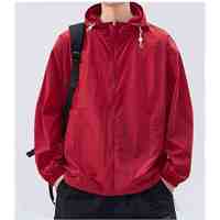 Veste coupe-vent légère de qualité supérieure avec capuche réglable, tissu à séchage rapide pour les aventures en plein air et l'usage quotidien
