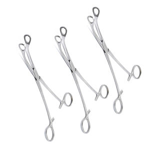 Pinzas Manuales de Acero Inoxidable Curvas y Dentadas de 9.5 Pulgadas, Juego de 3 Piezas, Certificación CE, 1 Año de Garantía, para Uso Quirúrgico ORTHO - Product Image 1