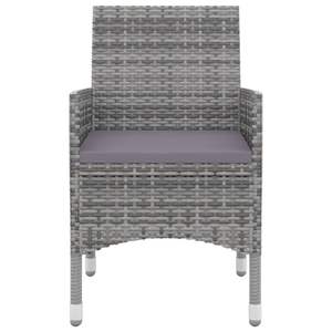 Conjunto de Comedor para Jardín Mediano, Color Gris, Material de Ratán Sintético - Product Image 4