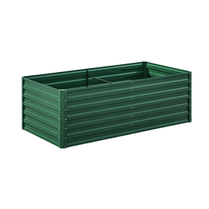 Bacs de jardin surélevés en métal galvanisé ondulé pour l'extérieur, rectangulaires, pour la culture de légumes, vente en gros GB003 - Product Image 1