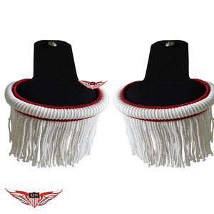 Epaulettes de Metal Dorado KEW con Flecos, Estilo Vintage Ecológico, Tamaño y Color Personalizables, Diseño de Lujo, Acabado Duradero - Product Image 1
