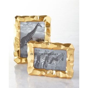 Superior Quality Metal Rectangle Shape Golden And <b>Black</b> Floral Designer Luxury Photo <b>Frame</b> Home Wall Decor Interior Accessories - Product Image 4
