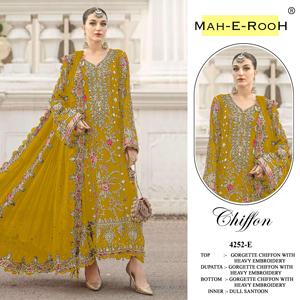 Elegante Conjunto de Traje Pakistaní con Bordado de Lentejuelas y Dupatta a Juego para Uso Festivo, Compre Directamente del Proveedor - Product Image 3