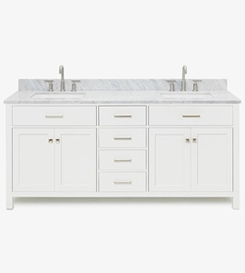 Mueble de Baño Hannah de 73 Pulgadas con Doble Lavabo, Directo de Fábrica, Solo 2 Opciones de Acabado, Directo de Fábrica Vietnam - Product Image 1