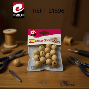 Cuentas de Madera Natural de 8mm, Artículos de Cuentas y Surtidos de Cuentas - Product Image 3