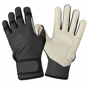Gants de frappe de baseball de haute qualité avec logo personnalisé, pour hommes, en polyester/coton respirant, en tissu non tissé, avec fermeture auto-agrippante - Product Image 6